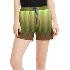 Zig Zag Chevron Classic Pattern Women s Runner Shorts by Semog4