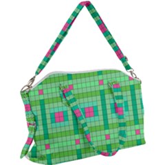 Checkerboard-squares-abstract-- Canvas Crossbody Bag by Semog4