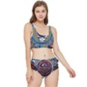 Grateful Dead Skull Rose Frilly Bikini Set View1