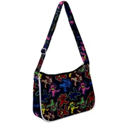 Grateful Dead Pattern Zip Up Shoulder Bag by Semog4