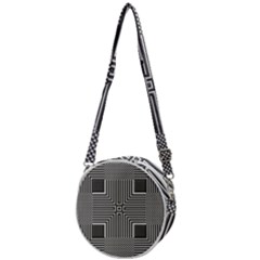 Construction Background Geometric Crossbody Circle Bag by Semog4