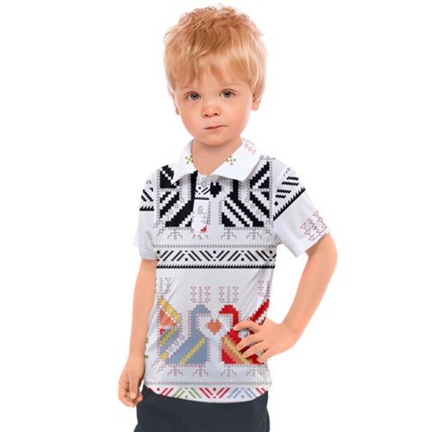 Bulgarian Folk Art Folk Art Kids  Polo Tee by Salman4z