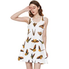 Butterfly Butterflies Insect Swarm Inside Out Racerback Dress by Salman4z