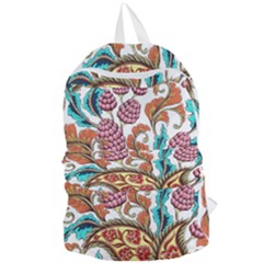 Flowers Pattern Texture White Background Paisley Foldable Lightweight Backpack by Salman4z