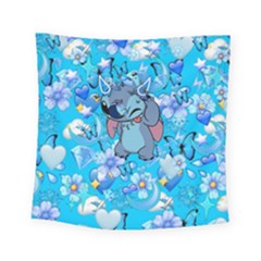 Blue Stitch Aesthetic Square Tapestry (small) by Salman4z