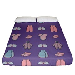 Baby Clothes Fitted Sheet (queen Size) by SychEva