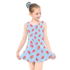 Strawberry Kids  Skater Dress Swimsuit by SychEva