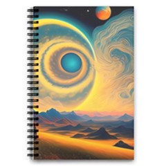 Surrealist Fantasy Dream Moon Space 5 5  X 8 5  Notebook by Jancukart