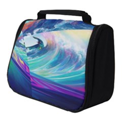 Waves Ocean Sea Tsunami Nautical Nature Water Full Print Travel Pouch (small) by Jancukart