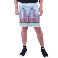 Amsterdam Landmark Landscape Men s Pocket Shorts by Sudheng