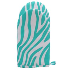 Blue Zebra Vibes Animal Print   Microwave Oven Glove by ConteMonfrey