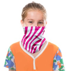 Pink Fucsia Zebra Vibes Animal Print Face Covering Bandana (kids) by ConteMonfrey