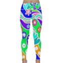 Crazy Pop Art - Doodle Lover   Lightweight Velour Classic Yoga Leggings View1