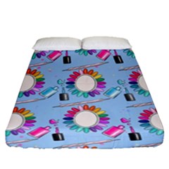 Manicure Fitted Sheet (queen Size) by SychEva