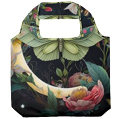 Flower Mot Moon Star Planet Foldable Grocery Recycle Bag by Simbadda