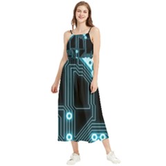 A Completely Seamless Background Design Circuitry Boho Sleeveless Summer Dress by Amaryn4rt