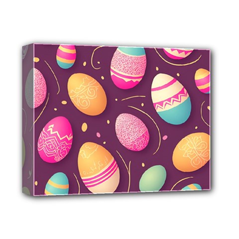 Easter Eggs Egg Deluxe Canvas 14  X 11  (stretched) by Ravend