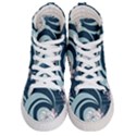 Flowers Pattern Floral Ocean Abstract Digital Art Women s Hi-Top Skate Sneakers View1