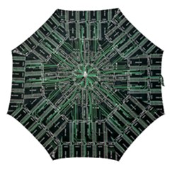 Printed Circuit Board Circuits Straight Umbrellas by Celenk