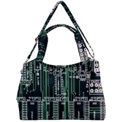 Printed Circuit Board Circuits Double Compartment Shoulder Bag by Celenk