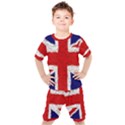 Union Jack Flag National Country Kids  Tee and Shorts Set View1