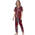 Union Jack Flag Uk Patriotic Kids  Satin Short Sleeve Pajamas Set View1