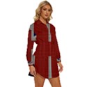 Union Jack Flag British Flag Womens Long Sleeve Shirt Dress View3