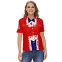 Union Jack London Flag Uk Women s Short Sleeve Double Pocket Shirt View1