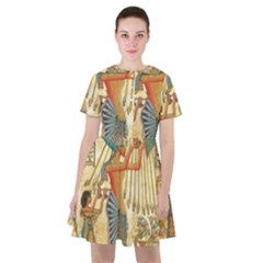 Egyptian Man Sun God Ra Amun Sailor Dress by Celenk