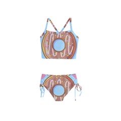 Dessert Food Donut Sweet Decor Chocolate Bread Girls  Tankini Swimsuit by Uceng