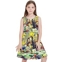 Abstract Arts Psychedelic Art Experimental Kids  Skater Dress by Uceng