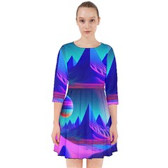Fantasy Universe Art Wallpaper Artwork Smock Dress by Uceng