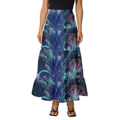 Fantasy People Mysticism Composing Fairytale Art 3 Tiered Ruffle Maxi Skirt by Uceng