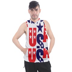 Usa Stars Fourth Of July Symbol America Usa Stars Men s Sleeveless Hoodie by Wegoenart