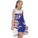 Usa Flag Eagle Symbol American Bald Eagle Country Kids  Frill Swing Dress View3