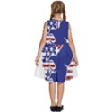 Usa Flag Eagle Symbol American Bald Eagle Country Kids  Frill Swing Dress View4