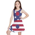 Yang Yin America Flag Abstract Art Asian Balance Kids  Lightweight Sleeveless Dress View1