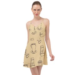 Coffee-56 Summer Time Chiffon Dress by nateshop