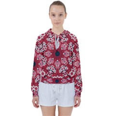 Traditional Cherry Blossom  Women s Tie Up Sweat