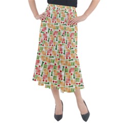 Vegetables Midi Mermaid Skirt by SychEva