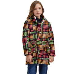 Vegetable Kid s Hooded Longline Puffer Jacket by SychEva