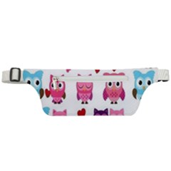 Owl Pattern Active Waist Bag by Salman4z