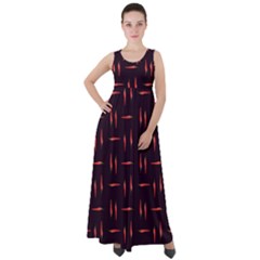 Hot Peppers Empire Waist Velour Maxi Dress by SychEva