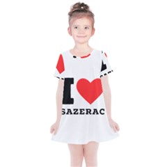 I Love Sazerac Kids  Simple Cotton Dress by ilovewhateva