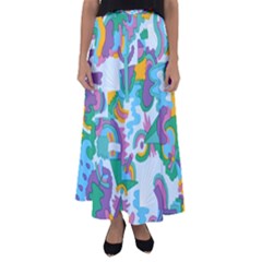 Pattern Hotdogtrap Flared Maxi Skirt by Salman4z