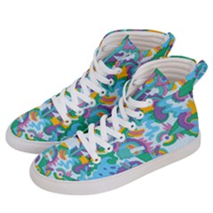 Pattern Hotdogtrap Women s Hi-top Skate Sneakers by Salman4z