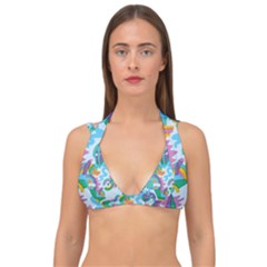 Pattern Hotdogtrap Double Strap Halter Bikini Top by Salman4z