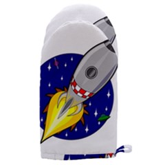 Rocket Ship Launch Vehicle Moon Microwave Oven Glove by Salman4z