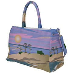 Vacation Island Sunset Sunrise Duffel Travel Bag by Salman4z