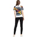 Rocket Space Clipart Illustrator Women s Short Sleeve Rash Guard View2